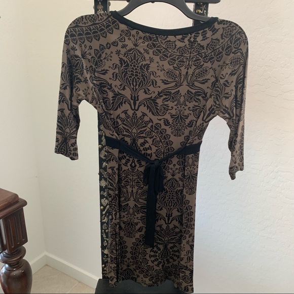 Athleta V-Neck Dress 3/4 Sleeve S - Picture 4 of 7